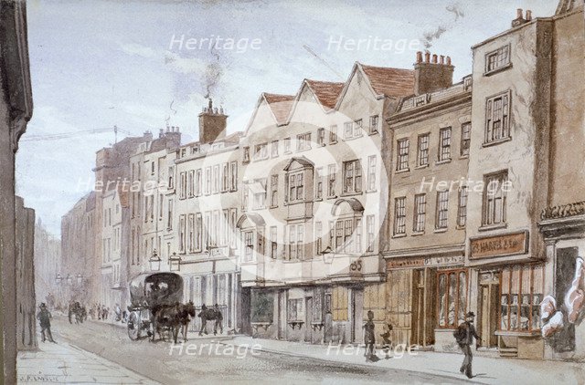 Fetter Lane, City of London, c1875. Artist: John Phillipps Emslie