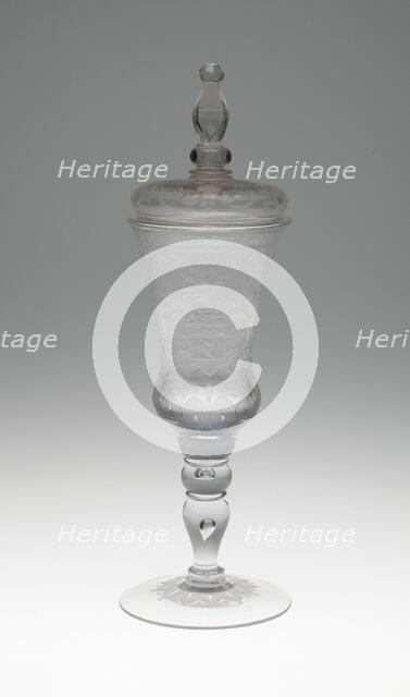 Goblet with Cover, Germany, 1736. Creator: Unknown.