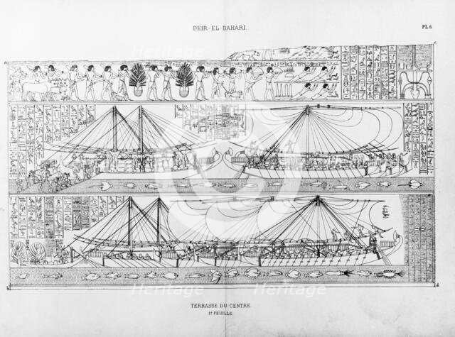Egyptian ships, c1500 BC. Creator: Unknown.