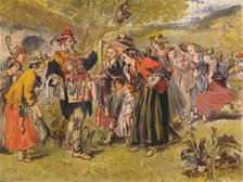 'Autolycus sings in The Winter's Tale: Act IV, Scene III', c1875. Artist: Sir John Gilbert.