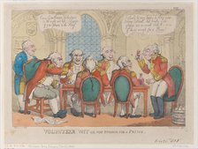 Volunteer Wit or Not Enough for a Prime, May 21, 1808., May 21, 1808. Creator: Thomas Rowlandson.