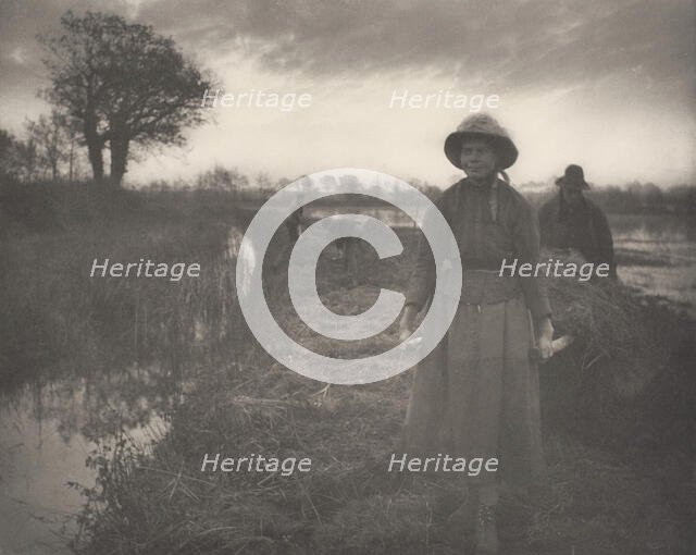 Poling the Marsh Hay, 1886. Creator: Dr Peter Henry Emerson.
