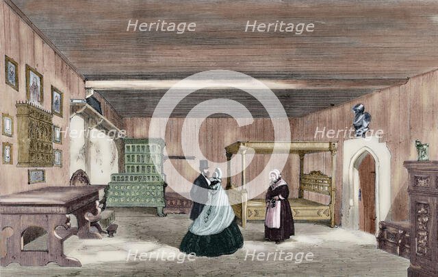 Luther's room in Wartburg Castle, near Eisenach, Germany, 1862.  Creator: Unknown.