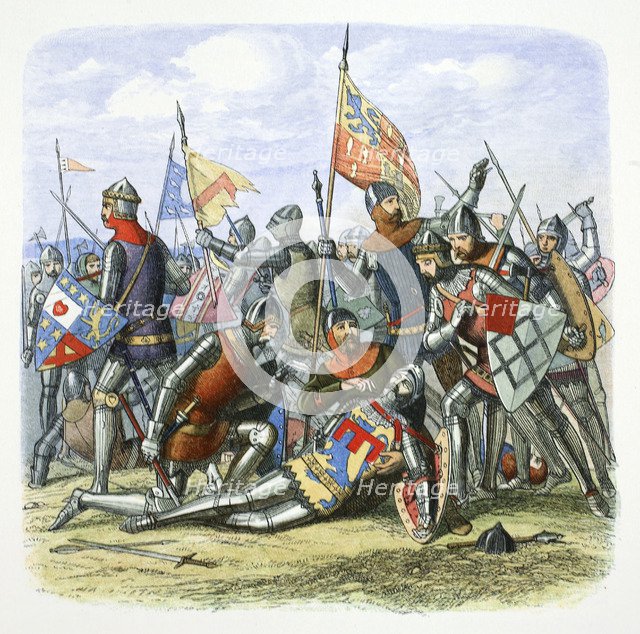 Death of Harry Hotspur (Sir Henry Percy), Shrewsbury, Shropshire, 1403 (1864).  Artist: James William Edmund Doyle