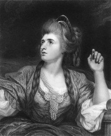 Sarah Siddons, English tragic actress, (1836).Artist: W Holl