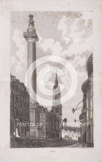 Fleet Street and Chancery Lane, London, c1840. Artist: Anon