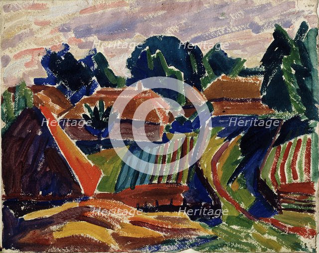 Landscape, 1908-1912. Artist: Javlensky, Alexei, von (1864-1941)