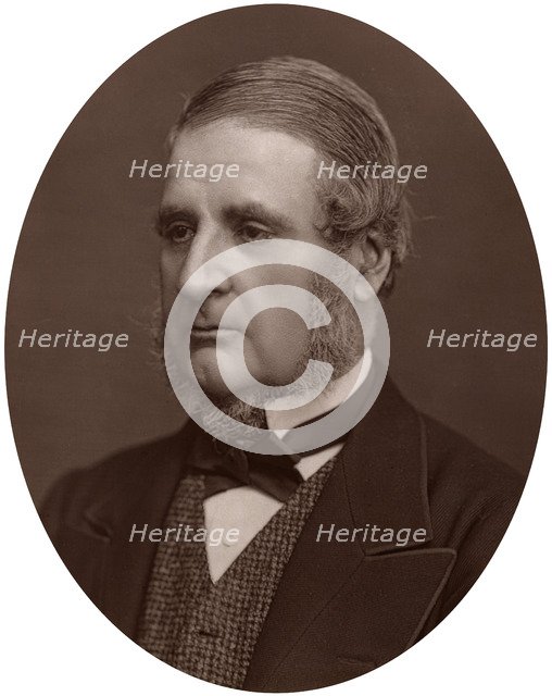 Edward Matthew Ward, historical painter, 1878.Artist: Lock & Whitfield