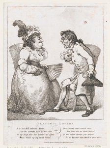 Platonic Lovers, August 1, 1797., August 1, 1797. Creator: Thomas Rowlandson.