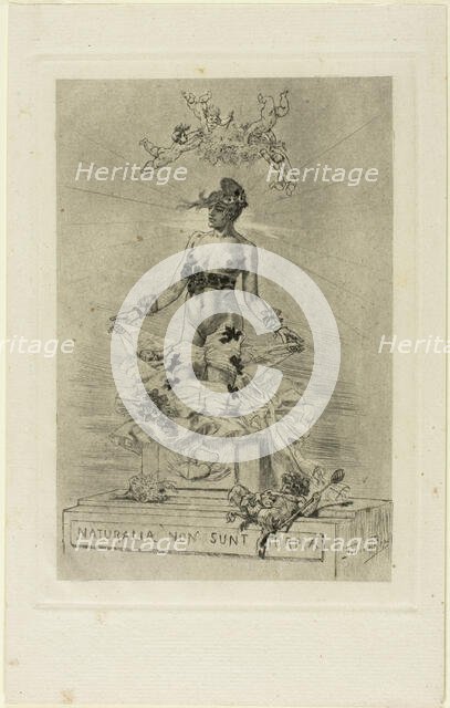 Offering, 1895. Creator: Félicien Rops.