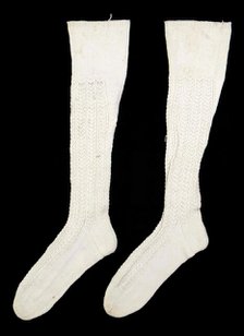 Stockings, American, 1825-40. Creator: Unknown.