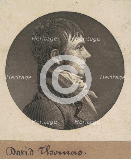 David Thomas, 1807. Creator: Charles Balthazar Julien Févret de Saint-Mémin.