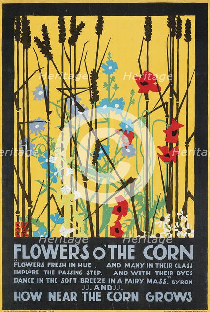 Flowers O' The Corn, 1920. Creator: McKnight Kauffer, Edward (1890-1954).