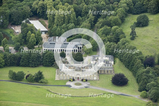 Donington Hall and attached private chapel and service wings, Leicestershire 2018. Creator: Damian Grady.