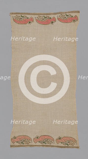 Towel, Turkey, 19th century. Creator: Unknown.