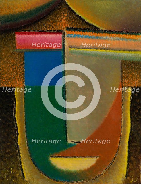 Abstract Head (Africa), 1933. Artist: Javlensky, Alexei, von (1864-1941)