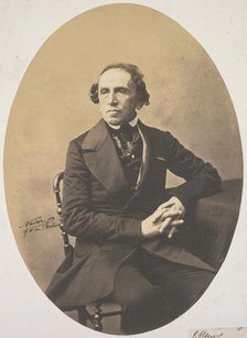 Portrait of Giacomo Meyerbeer (1791-1864), 1857. Creator: Adrien Tournachon (French, 1825-1903).