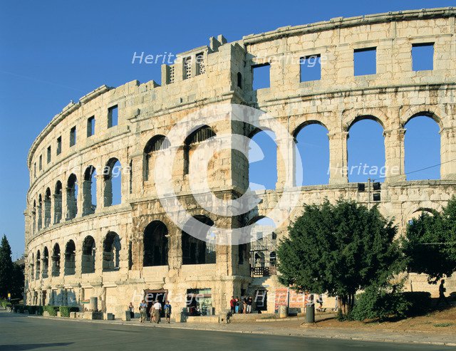 Amphitheatre in Pula, Croatia.