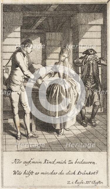 Plate 6 from The Deserter by Sedaine, 1775. Creator: Daniel Berger.