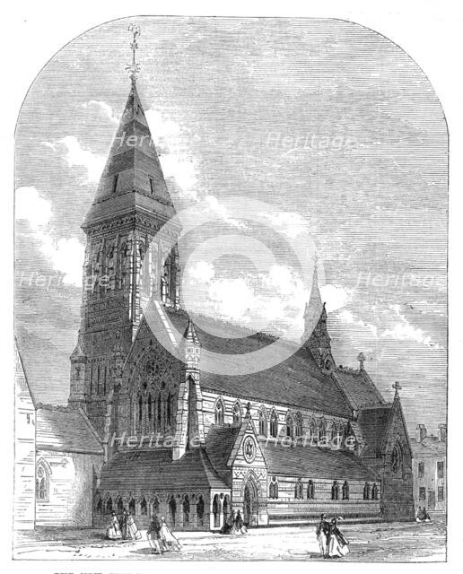 The new Church of St. Michael and All Angels, Shoreditch, 1865. Creator: Unknown.