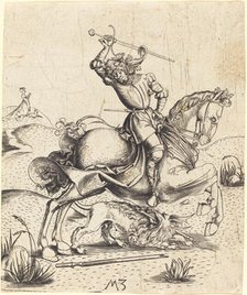 Saint George and the Dragon, c. 1500. Creator: Master MZ.