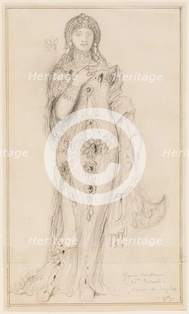 Mlle. Richard as Glycère, a Courtesan in "Sapho", c1884. Creator: Gustave Moreau.