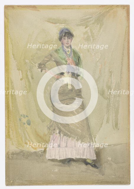 A Note in Green, 1883-1884. Creator: James Abbott McNeill Whistler.