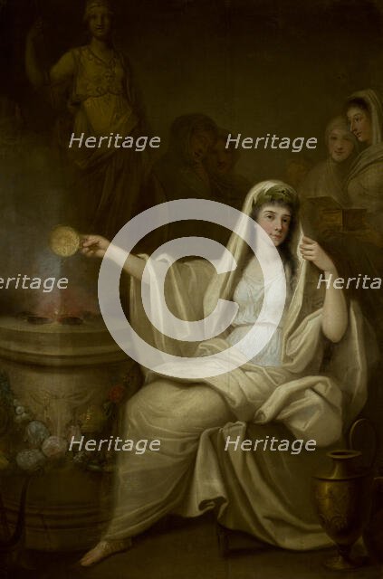 Offering of a Vestal, 1785-1786. Creator: Franciszek Smuglewicz.