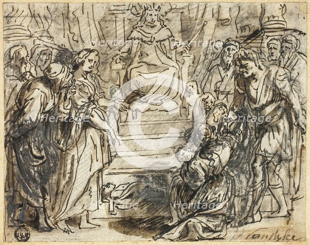 Judgement of Solomon, n.d. Creator: Abraham Jansz van Diepenbeeck.