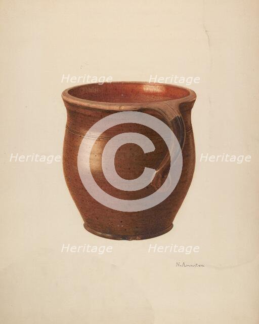 Apple Butter Pot, 1935/1942. Creator: Nicholas Amantea.