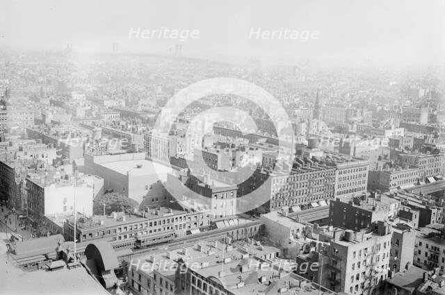 Birds eye view of N.Y.C. from roof of Consolidated Gas Building, 1913. Creator: Bain News Service.