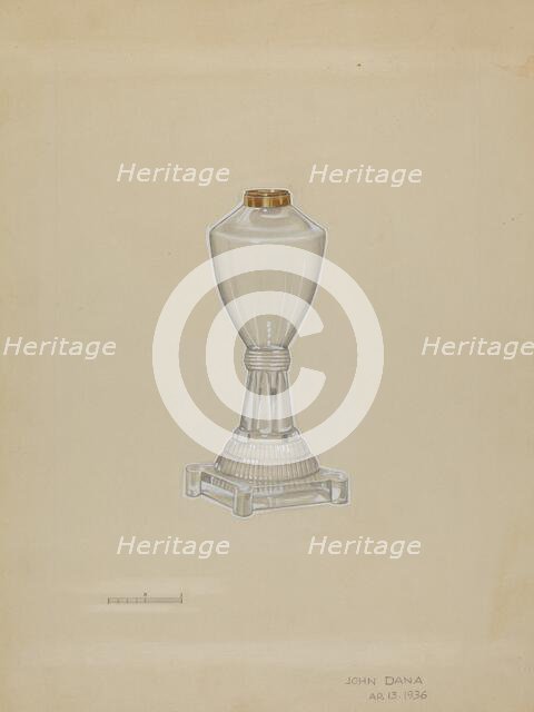 Lamp, 1936. Creator: John Dana.