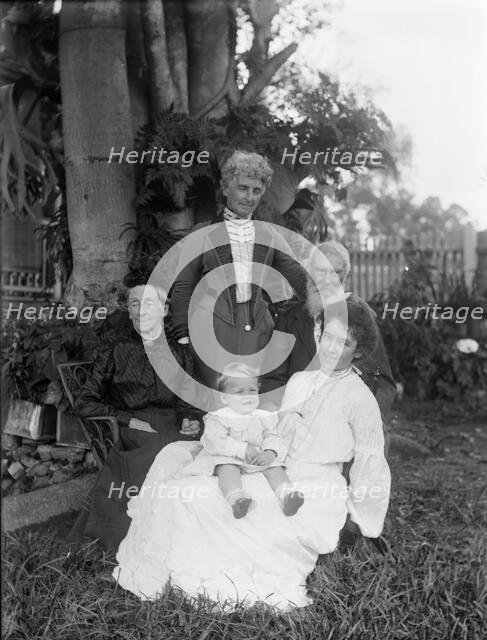 Four generations of the Alder family, Herston, Brisbane, c1904. Creator: Robert Augustus Henry L'Estrange.