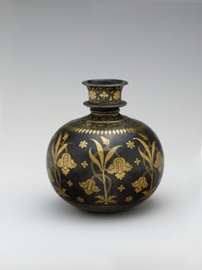 Base for a Water Pipe (Huqqa) with Irises, India, late 17th century. Creator: Unknown.