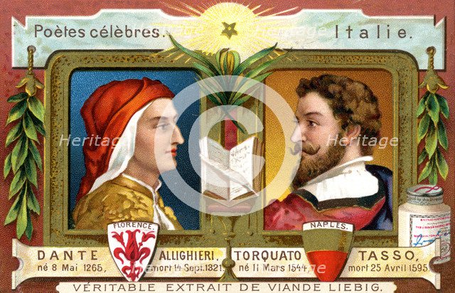 Dante Allighieri and Torquato Tasso, c1900. Artist: Unknown