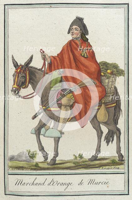 Costumes de Différents Pays, 'Marchand d'Orange de Murcie', c1797. Creator: Jacques Grasset de Saint-Sauveur.