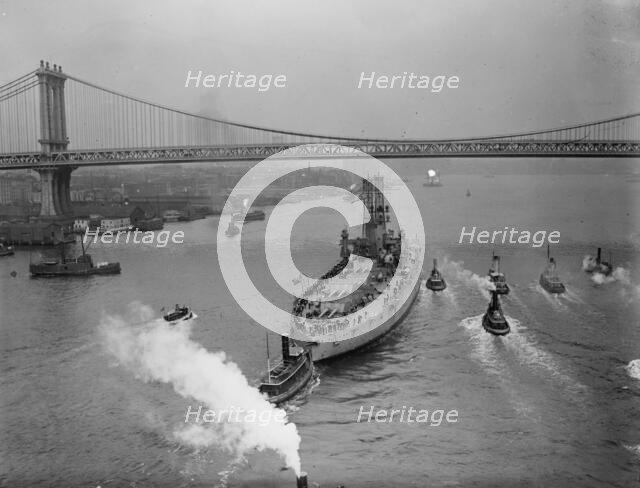 WYOMING from Brooklyn Bridge, between c1910 and c1915. Creator: Bain News Service.