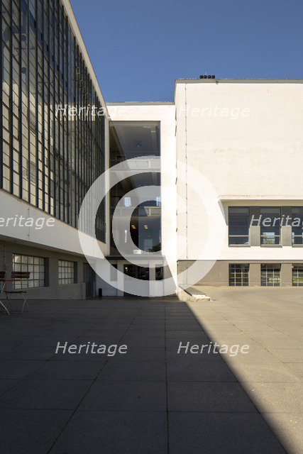 The Bauhaus building, Dessau, Germany, 2018.  Artist: Alan John Ainsworth.