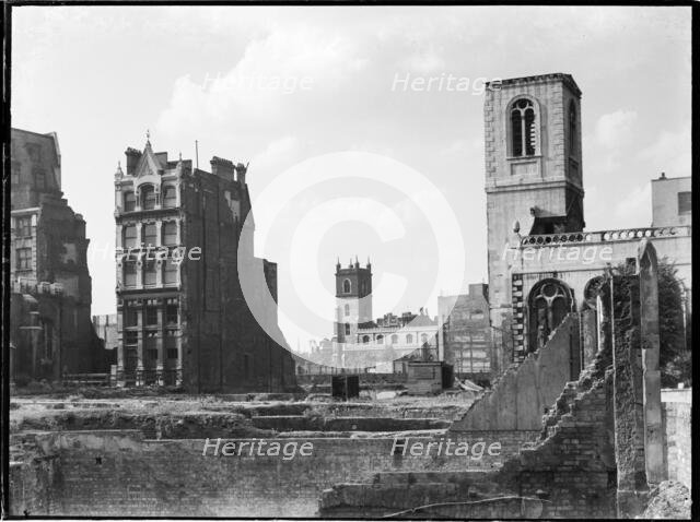 St Giles' Cripplegate, Fore Street, City and County of the City of London, GLA, 1941-1945. Creator: Charles William  Prickett.