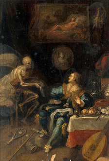 A voluptuary surprised by death, 1600-1699. Creator: Frans Francken II.