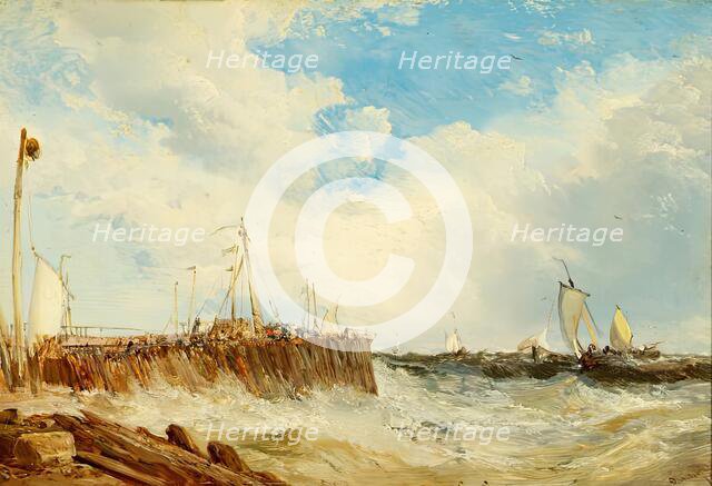 On the Coast of Holland, 1876. Creator: James Webb.