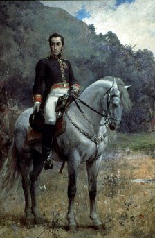 Simon Bolivar 'El Libertador' (1783-1830), soldier and hero of the American Revolution.