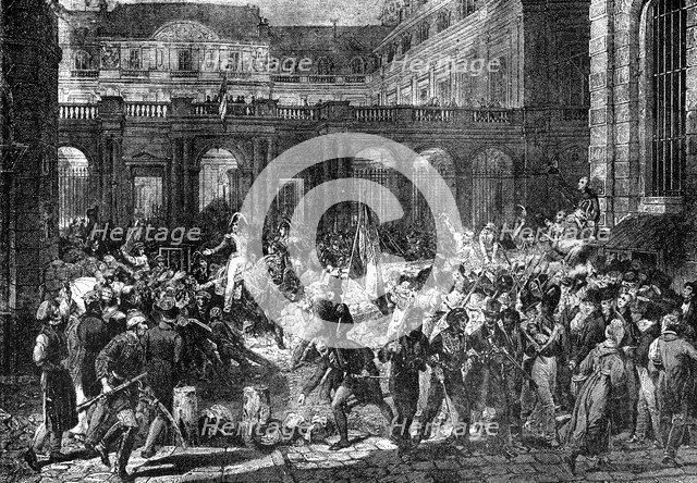 The Duke of Orleans leaves the Royal Palace, Paris, 31st July 1830 (1882-1884). Artist: Unknown