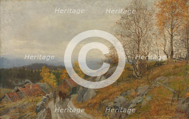 View from Modum, 1883. Creator: Jorgen Sorensen.