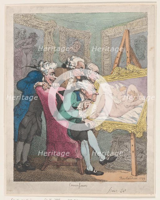 Connoisseurs, June 20, 1799., June 20, 1799. Creator: Thomas Rowlandson.