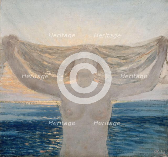 Aftenbrisen, (Evening Breeze), probably 1900. Creator: Christian Krohg.