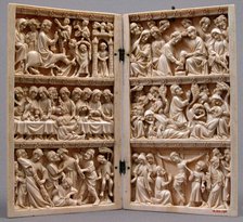 Diptych with Scenes from Christ's Passion, French, ca. 1350. Creator: Unknown.
