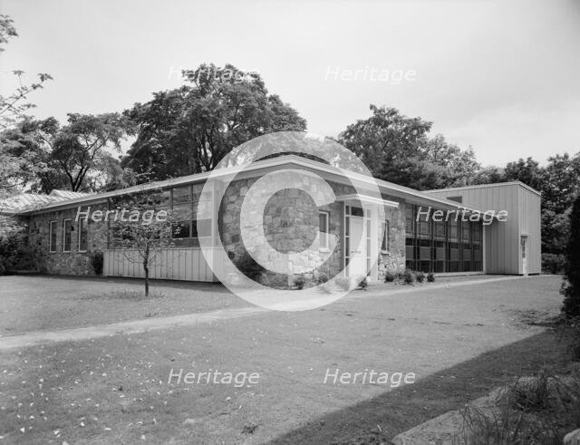New Canaan Public Library, New Canaan, Connecticut, 1953. Creator: Gottscho-Schleisner, Inc.