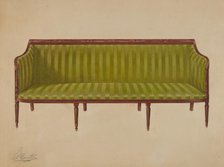 Sofa, c. 1937. Creator: Ferdinand Cartier.