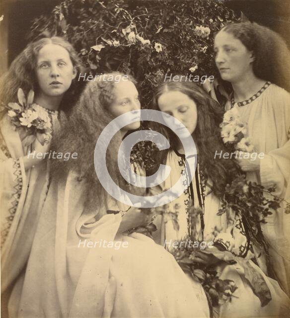 The Rosebud Garden of Girls, 1868. Creator: Julia Margaret Cameron.